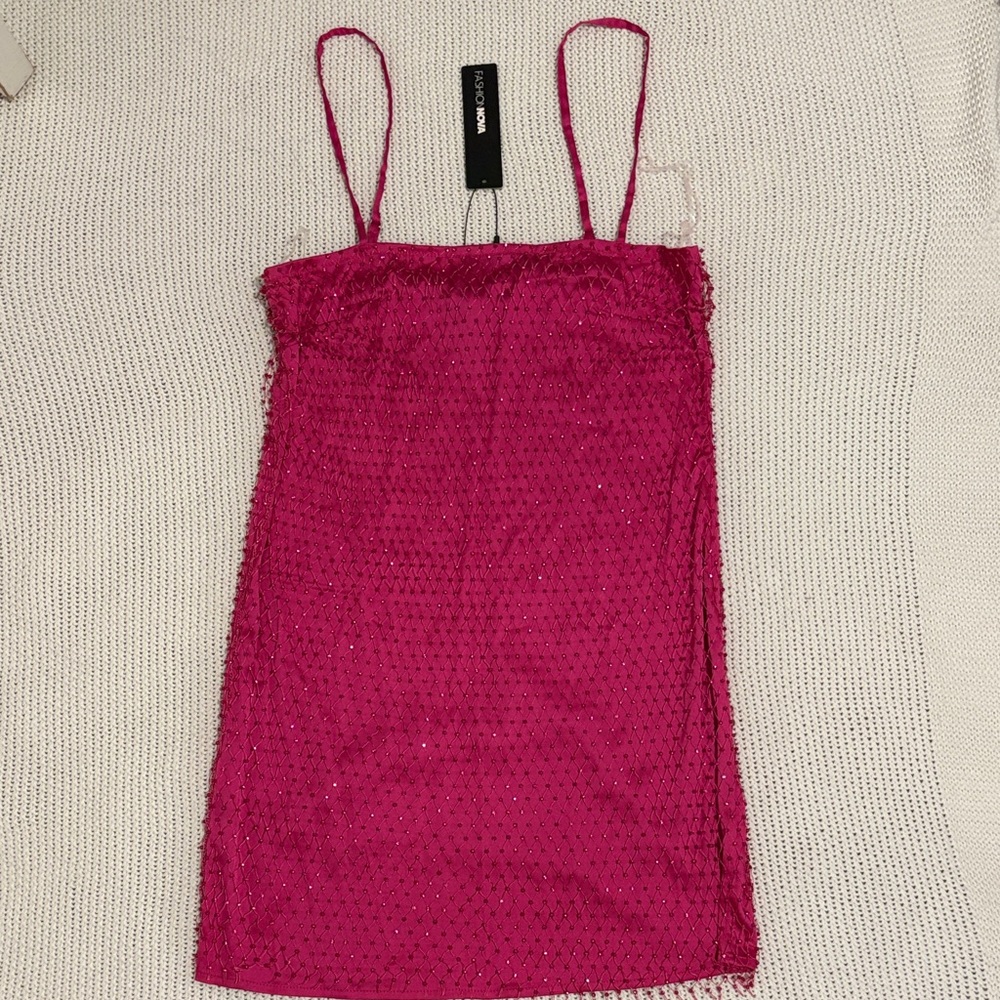 Fashion Nova Vibrant Pink Dress